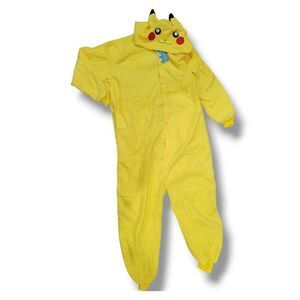 Pikachu Pokémon adult Unisex yellow Pikachu Loungewear costume one piece suit